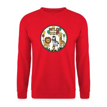Wild One Zoodesign Balloon Party - Unisex Sweatshirt - red - Front - Alina (178cm) & Michal (187cm)