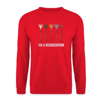 IT Support Wheel of Fortune Service Desk IT Helpdesk Nerd - Unisex Sweatshirt - red - Front - Alina (178cm) & Michal (187cm)