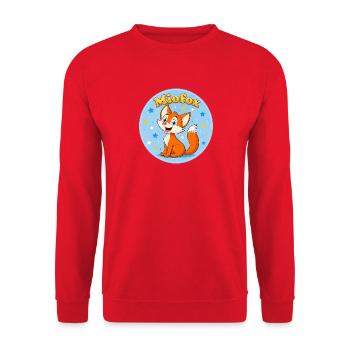 04_Mio_Kreis - Unisex Sweatshirt - red - Front - Alina (178cm) & Michal (187cm)