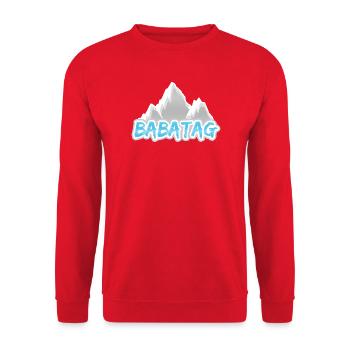 Hiking Babatag - Unisex Sweatshirt - red - Front - Alina (178cm) & Michal (187cm)