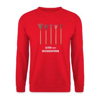 IT Support Glücksrad Service Desk IT Helpdesk Nerd - Unisex Pullover - Rot - Vorne - Alina (178cm) & Michal (187cm)
