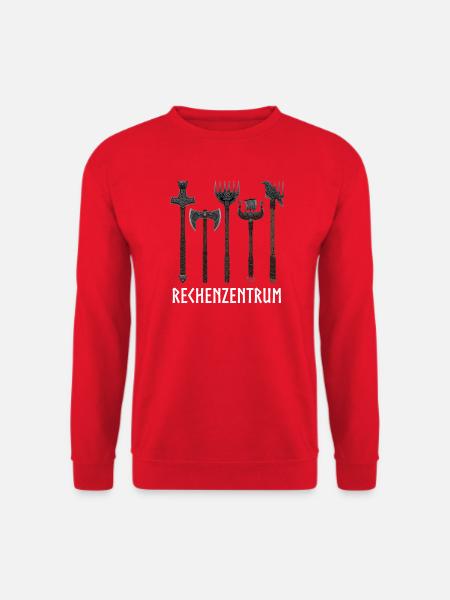 Rechenzentrum lustige Programmierer Sprüche - Unisex Pullover - Rot