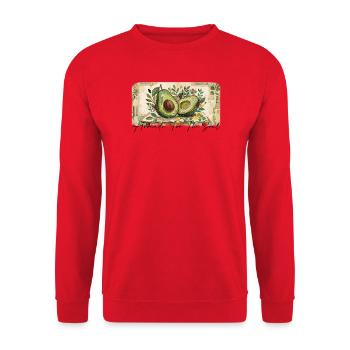 Avocado - Unisex Sweatshirt - red - Front - Alina (178cm) & Michal (187cm)
