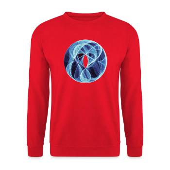 Eisportal – Mathe-Kunst - Unisex Sweatshirt - red - Front - Alina (178cm) & Michal (187cm)