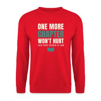 Un chapitre de plus ne fera pas de mal - Sweat-shirt Unisexe - rouge - Devant - Alina (178cm) & Michal (187cm)
