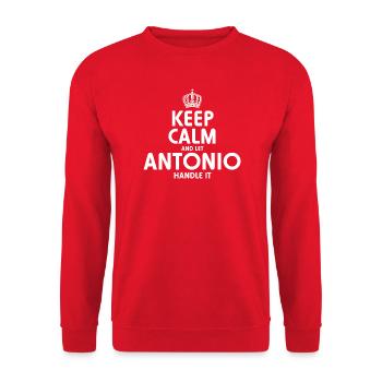 ANTONIO Handle It  - Unisex Sweatshirt - red - Front - Alina (178cm) & Michal (187cm)