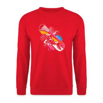 Snowboard Graphics - Unisex Sweatshirt - red - Front - Alina (178cm) & Michal (187cm)