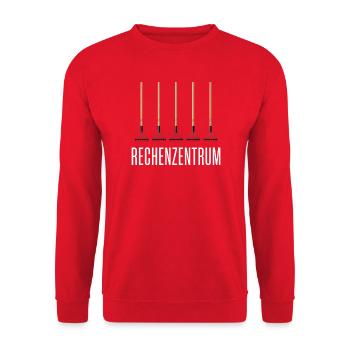 Rechenzentrum Gärtner Garten Gartenarbeit - Unisex Pullover - Rot - Vorne - Alina (178cm) & Michal (187cm)