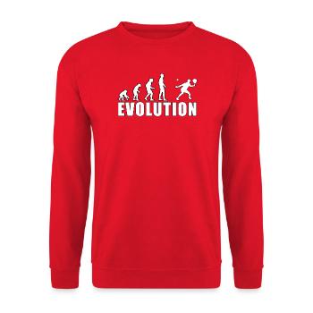 Evolution Padel Professional History Gift - Unisex Sweatshirt - red - Front - Alina (178cm) & Michal (187cm)