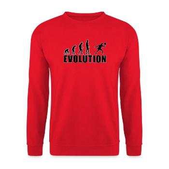 Evolution Padel Player Gift - Unisex Sweatshirt - red - Front - Alina (178cm) & Michal (187cm)