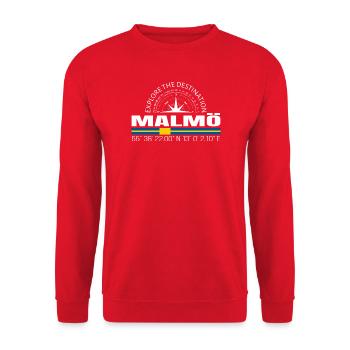 Malmö - Unisex Pullover - Rot - Vorne - Alina (178cm) & Michal (187cm)