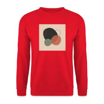 BAUM. NATUR. UMGEBUNG. ZEN. MEDITATION - Unisex Pullover - Rot - Vorne - Alina (178cm) & Michal (187cm)