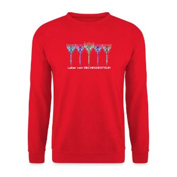 IT Support Glücksrad Service Desk IT Helpdesk Nerd - Unisex Pullover - Rot - Vorne - Alina (178cm) & Michal (187cm)