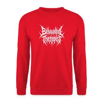 Behavioural therapist, school behaviour technician - Unisex Sweatshirt - red - Front - Alina (178cm) & Michal (187cm)