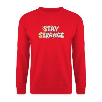 Écriture Slime Étrange Textillus - Sweat-shirt Unisexe - rouge - Devant - Alina (178cm) & Michal (187cm)
