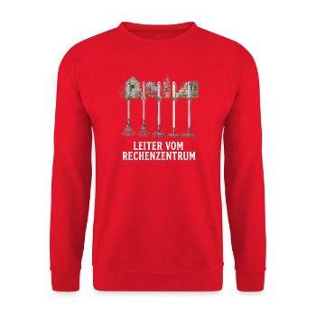 Garten Gärtner Humor Leiter Vom Rechenzentrum - Unisex Pullover - Rot - Vorne - Alina (178cm) & Michal (187cm)