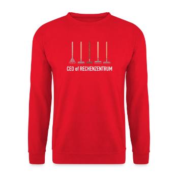 Rechenzentrum Gärtner Garten Gartenarbeit - Unisex Pullover - Rot - Vorne - Alina (178cm) & Michal (187cm)