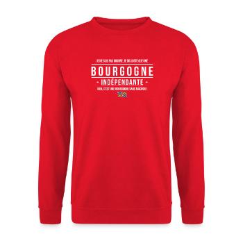 Je Ne Suis Pas Bourre Je Dis Juste Que Une Bour... - Sweat-shirt Unisexe - rouge - Devant - Alina (178cm) & Michal (187cm)