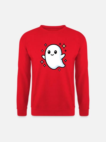 Glitzernder Geist und Kawaii-Sterne - Unisex Pullover - Rot