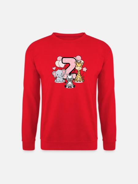 Tierisch Sieben Trend - Unisex Pullover - Rot