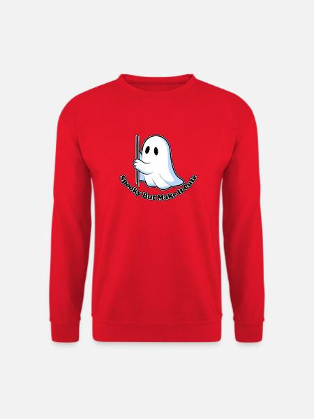 Chibi-Geist mit Essstäbchen - Unisex Pullover - Rot
