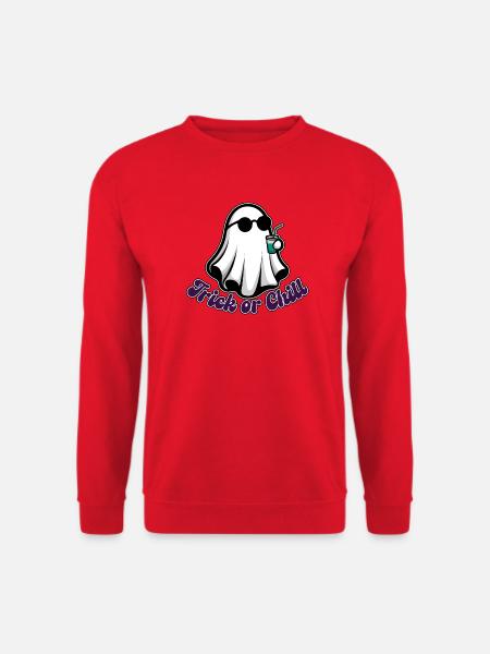Trick-oder-Chill-Geist - Unisex Pullover - Rot