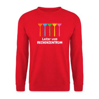 Rechenzentrum Gärtner Baumschule Hobbygärtner - Unisex Pullover - Rot - Vorne - Alina (178cm) & Michal (187cm)