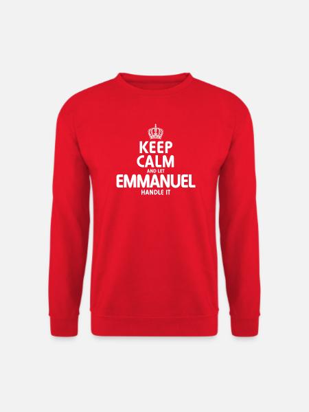 EMMANUEL Regeln Sie es - Unisex Pullover - Rot