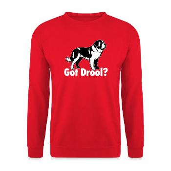 Got Sabber – lustiger Bernhardinerhund-Mama und Papa - Unisex Pullover - Rot - Vorne - Alina (178cm) & Michal (187cm)