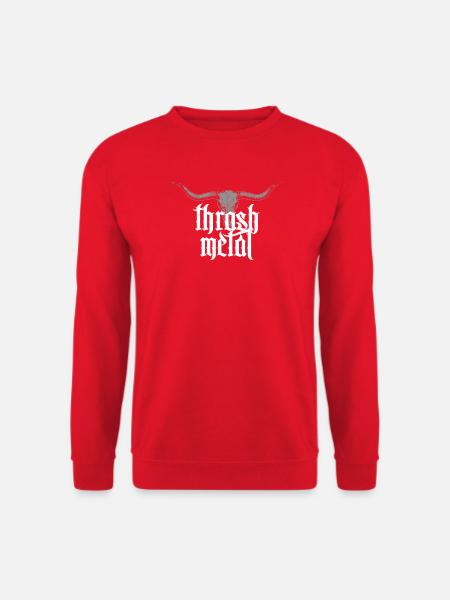 Thrash Metal Gothic Skull - Unisex Pullover - Rot