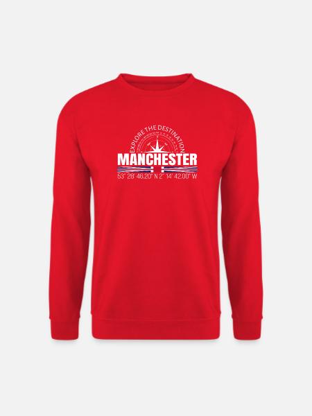 Manchester - Unisex Pullover - Rot