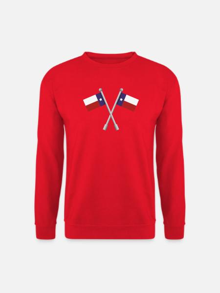 Texas-Flagge - Unisex Pullover - Rot
