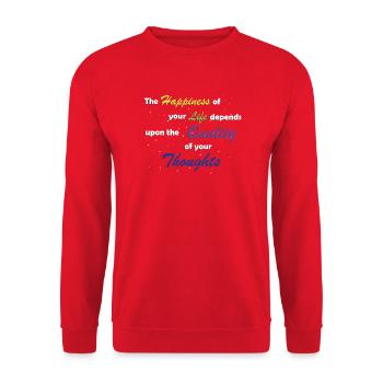 Verhaltenstherapie Therapie Verhalten - Unisex Pullover - Rot - Vorne - Alina (178cm) & Michal (187cm)