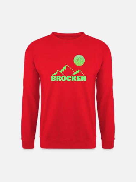 Brocken als Bergsteigen - Unisex Pullover - Rot