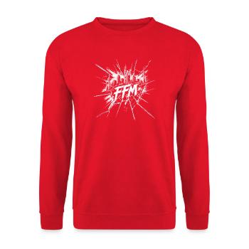 Frankfurt FFM - Unisex Pullover - Rot - Vorne - Alina (178cm) & Michal (187cm)
