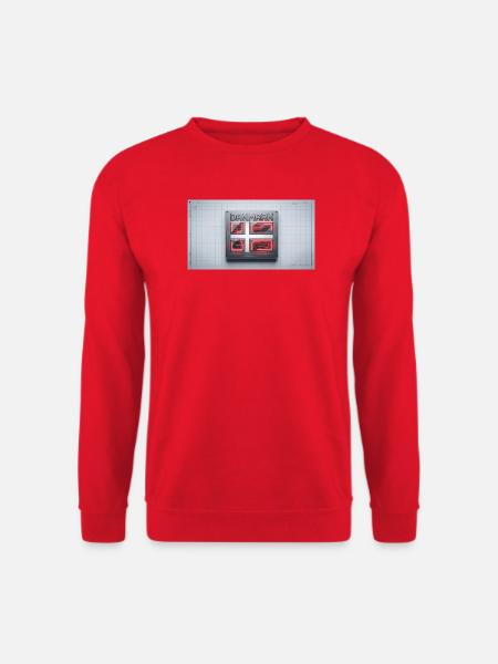 Danmark Neon Quad Panel - Unisex Pullover - Rot