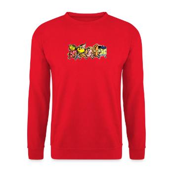 Snackparty - Unisex Pullover - Rot - Vorne - Alina (178cm) & Michal (187cm)