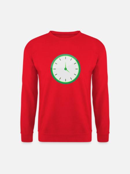 Uhr - Unisex Pullover - Rot