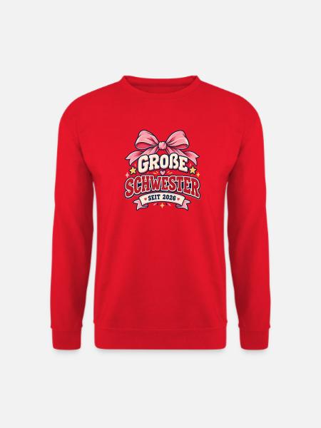 Große Schwester 2026 - Unisex Pullover - Rot