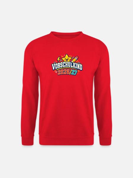 Vorschulkind 2026/27 - Unisex Pullover - Rot