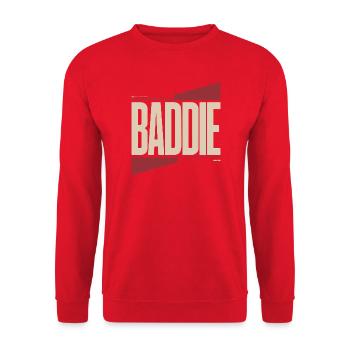 Baddie Aesthetic Böses Mädchen Bad Girl Baddie - Unisex Pullover - Rot - Vorne - Alina (178cm) & Michal (187cm)