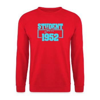 1952 - Unisex Pullover - Rot - Vorne - Alina (178cm) & Michal (187cm)