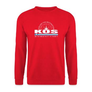 Kos - Unisex Pullover - Rot - Vorne - Alina (178cm) & Michal (187cm)