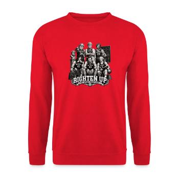 Le_Dream_Team_des_philosophes - Unisex Pullover - Rot - Vorne - Alina (178cm) & Michal (187cm)