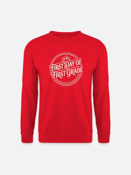 Abzeichen für den ersten Tag der ersten Klasse - Unisex Pullover - Rot