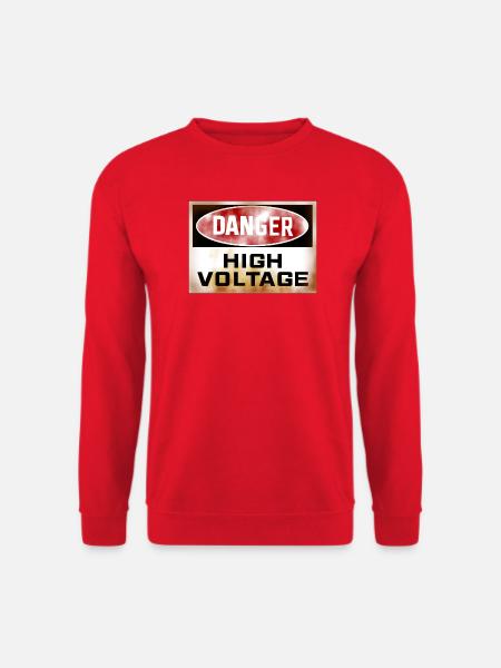 Gefahrenschild - Unisex Pullover - Rot