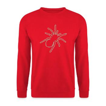 spinne - Unisex Pullover - Rot - Vorne - Alina (178cm) & Michal (187cm)