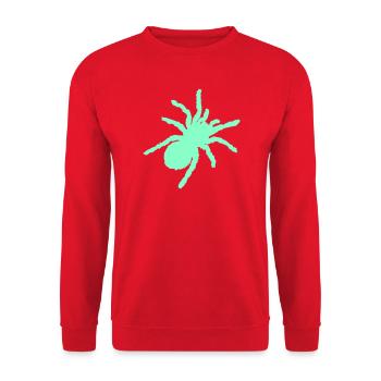 spinne - Unisex Pullover - Rot - Vorne - Alina (178cm) & Michal (187cm)