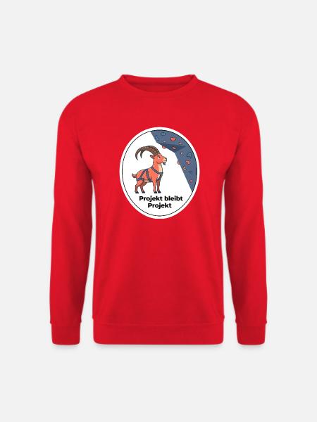 Projekt bleibt Projekt Klettern Shirt - Unisex Pullover - Rot