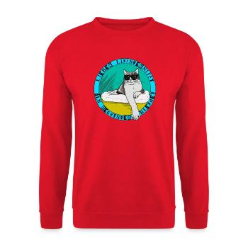 Lieber linksversifft als rechtsverblendet - Unisex Pullover - Rot - Vorne - Alina (178cm) & Michal (187cm)
